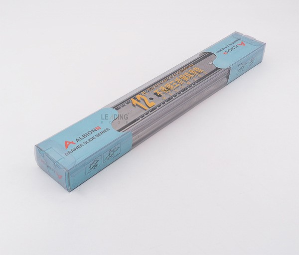 8" SS 3Part Drawer Slider (1set=2ps)Heavy Runners Ball Bearing Drawer Slides Rail Telescopic Metal Duty-Albion